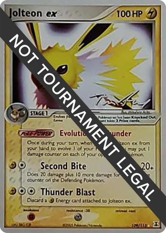 World Championships 2007 Jolteon Ex [Tom-Roos] Pokémon card